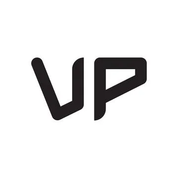 Vp initial letter vector logo icon Illustrazione stock