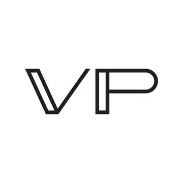 Vp initial letter vector logo icon Stock Illustration
