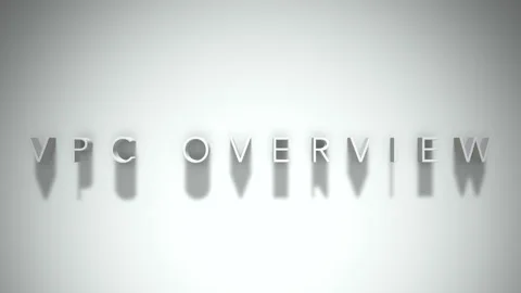 Vpc overview 3D title animation white text on a white background Stock Footage 299372506