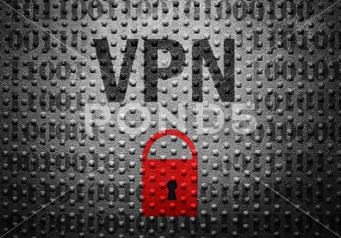 VPN binary lock Stock Photos
