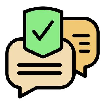 Vpn chat icon vector flat Stock Illustration