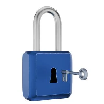 VPN concept. Data encryption. Password strength. Padlock and key. Data prot.. Stock Illustration