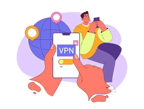 VPN concept Illustrazione stock