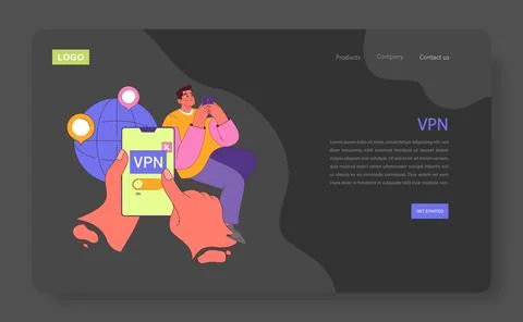 VPN concept Stock Illustration