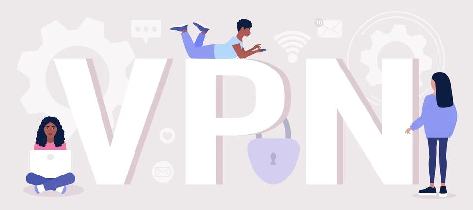 VPN concept Stock Illustration