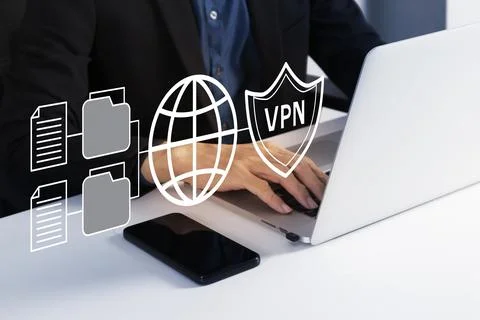 VPN concept is a technology that creates a virtual private network connecti.. Stock Photos