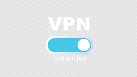 VPN Connected Privacy Protection Shield Alpha Channel Animation. Website br.. Stock Footage 300889232
