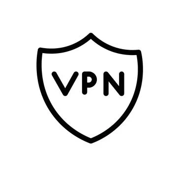 VPN Icon Set Virtual Private Network Illustrations for Cybersecurity and Pr.. Stock Illustration