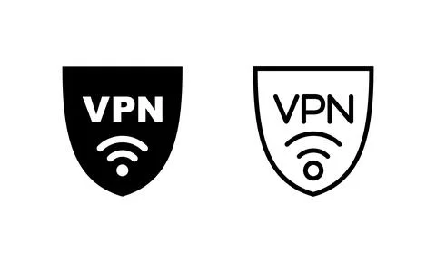 Vpn icon vector. Private network sign and symbol. virtual private network ico Illustrazione stock