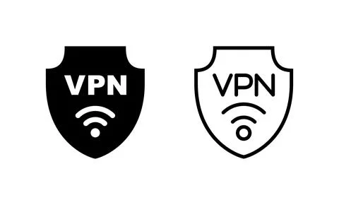 Vpn icon vector. Private network sign and symbol. virtual private network ico 库存插图