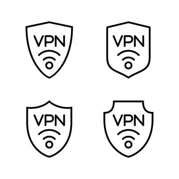 Vpn icon vector. Private network sign and symbol. virtual private network ico Stock-Illustration