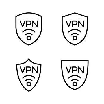 Vpn icon vector. Private network sign and symbol. virtual private network ico Ilustración de archivo