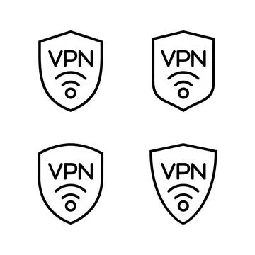 Vpn icon vector. Private network sign and symbol. virtual private network ico Stock-Illustration