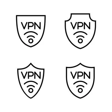 Vpn icon vector. Private network sign and symbol. virtual private network ico Stock-Illustration