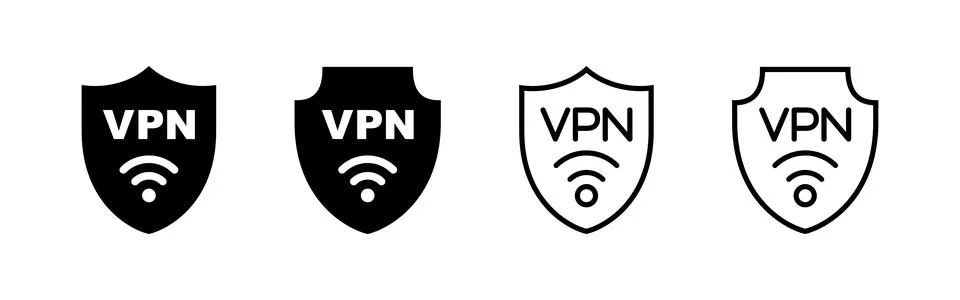 Vpn icon vector. Private network sign and symbol. virtual private network ico Illustrazione stock