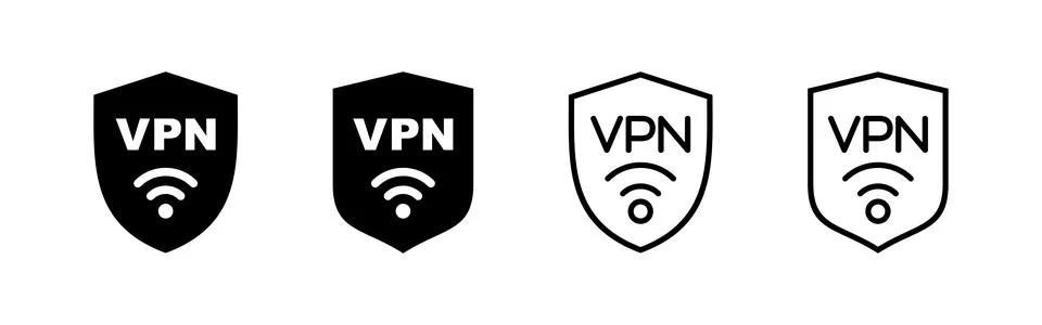 Vpn icon vector. Private network sign and symbol. virtual private network ico Ilustración de archivo