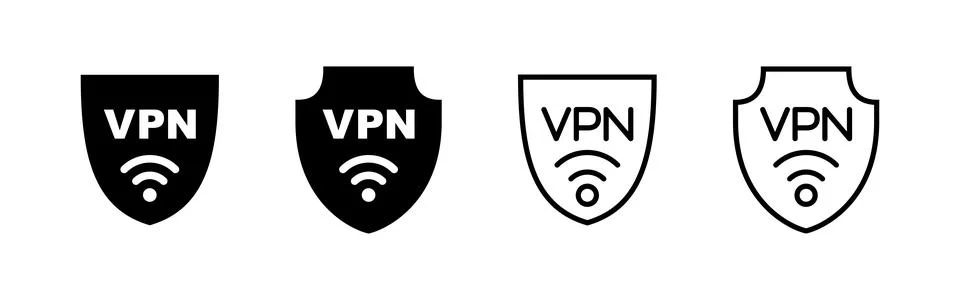 Vpn icon vector. Private network sign and symbol. virtual private network ico 库存插图