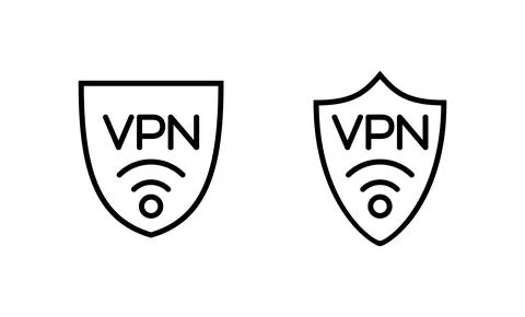 Vpn icon vector. Private network sign and symbol. virtual private network ico Stock-Illustration