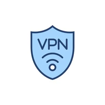 Vpn icon vector. Private network sign and symbol. virtual private network ico 库存插图