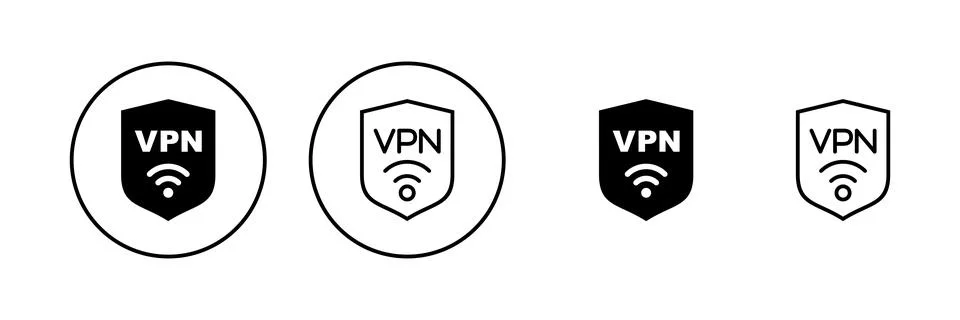 Vpn icon vector. Private network sign and symbol. virtual private network ico Stock-Illustration