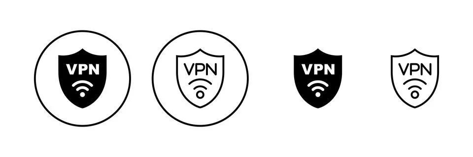 Vpn icon vector. Private network sign and symbol. virtual private network ico Stock Illustration