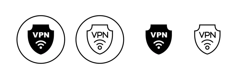 Vpn icon vector. Private network sign and symbol. virtual private network ico Stock Illustration