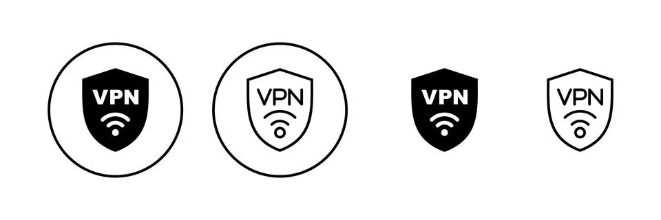 Vpn icon vector. Private network sign and symbol. virtual private network ico Stock-Illustration