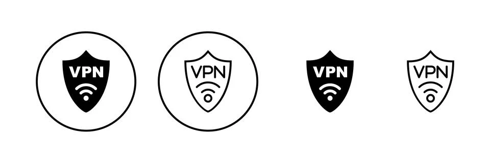 Vpn icon vector. Private network sign and symbol. virtual private network ico Stock-Illustration