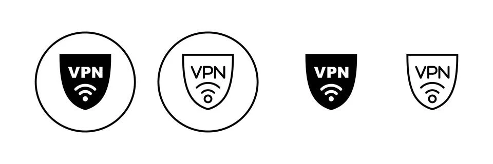 Vpn icon vector. Private network sign and symbol. virtual private network ico Stock-Illustration
