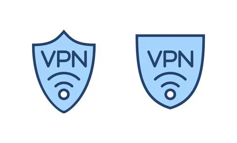 Vpn icon vector. Private network sign and symbol. virtual private network ico Illustrazione stock