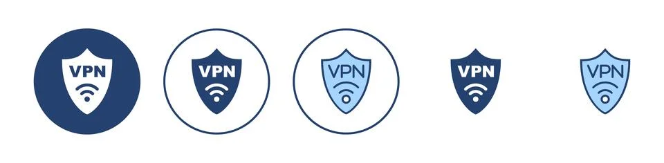 Vpn icon vector. Private network sign and symbol. virtual private network ico Illustrazione stock
