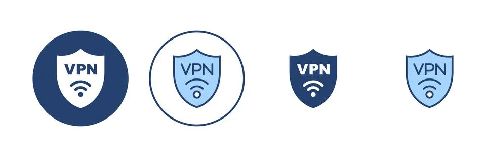 Vpn icon vector. Private network sign and symbol. virtual private network ico Illustrazione stock