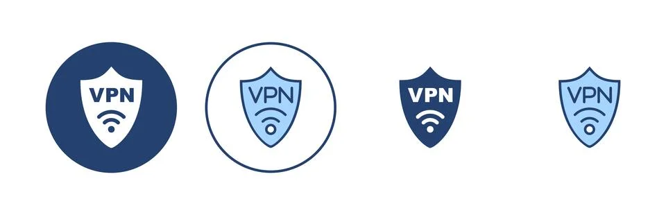 Vpn icon vector. Private network sign and symbol. virtual private network ico Stock Illustration
