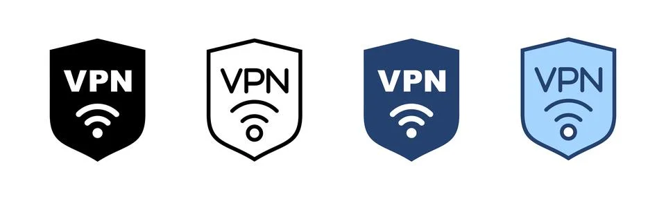 Vpn icon vector. Private network sign and symbol. virtual private network ico Stock-Illustration