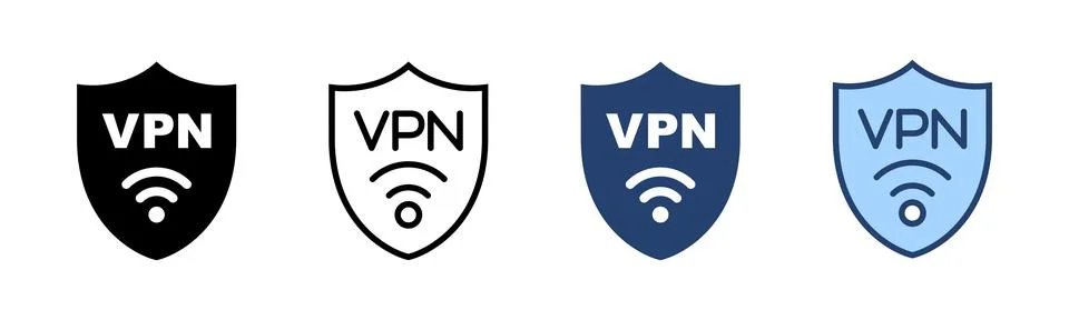 Vpn icon vector. Private network sign and symbol. virtual private network ico Stock-Illustration