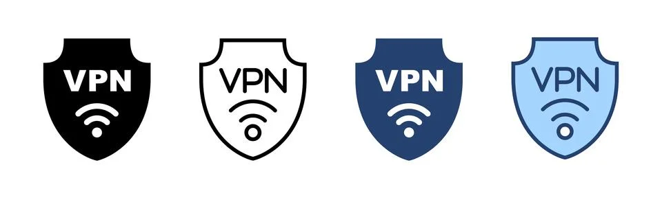 Vpn icon vector. Private network sign and symbol. virtual private network ico Stock Illustration