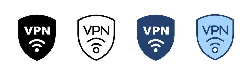 Vpn icon vector. Private network sign and symbol. virtual private network ico Illustrazione stock