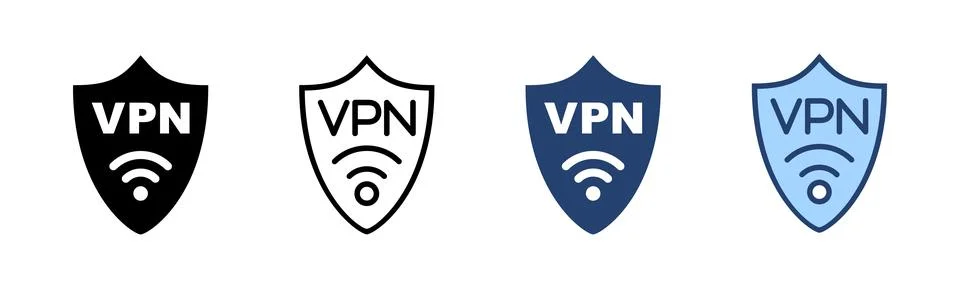 Vpn icon vector. Private network sign and symbol. virtual private network ico Stockillustratie