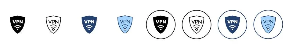 Vpn icon vector. Private network sign and symbol. virtual private network ico Stock-Illustration