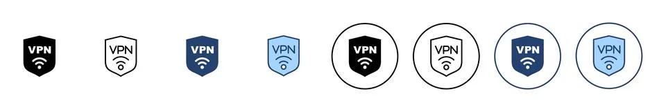 Vpn icon vector. Private network sign and symbol. virtual private network ico Stock-Illustration