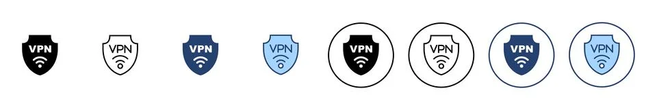 Vpn icon vector. Private network sign and symbol. virtual private network ico Stock-Illustration