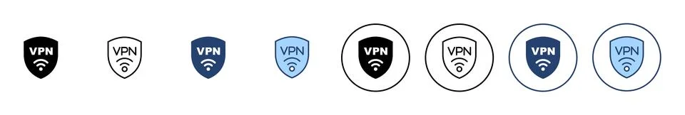 Vpn icon vector. Private network sign and symbol. virtual private network ico Stock-Illustration