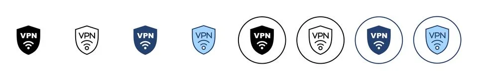 Vpn icon vector. Private network sign and symbol. virtual private network ico Stock-Illustration