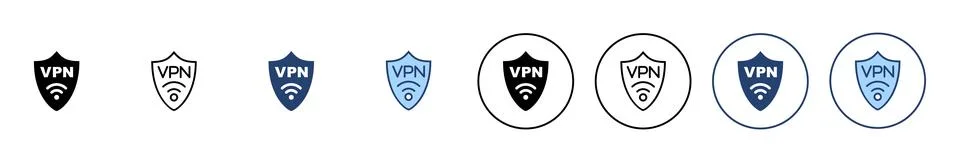 Vpn icon vector. Private network sign and symbol. virtual private network ico Stock-Illustration