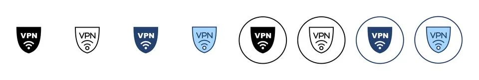 Vpn icon vector. Private network sign and symbol. virtual private network ico Stock-Illustration