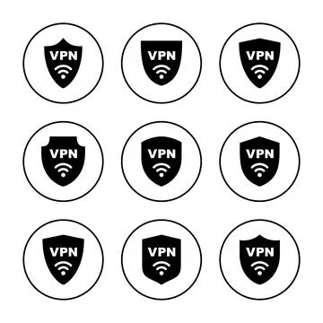 Vpn icon vector. Private network sign and symbol. virtual private network ico Stock-Illustration