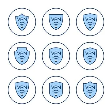 Vpn icon vector. Private network sign and symbol. virtual private network ico Stock-Illustration