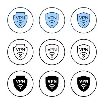 Vpn icon vector. Private network sign and symbol. virtual private network ico Stock-Illustration