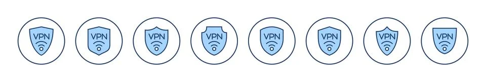 Vpn icon vector. Private network sign and symbol. virtual private network ico 库存插图