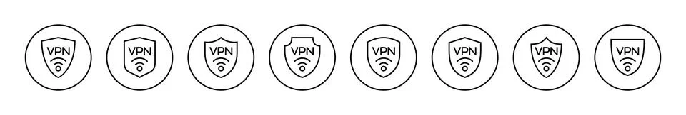Vpn icon vector. Private network sign and symbol. virtual private network ico Ilustración de archivo